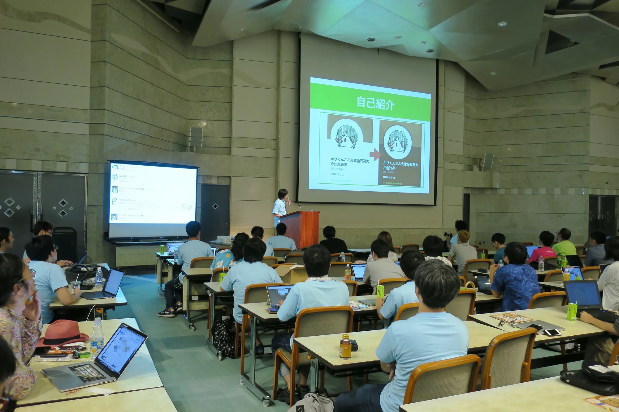 今年は学生＆実行委員会から2名がLT登壇。もっと居てもいいんですよ！